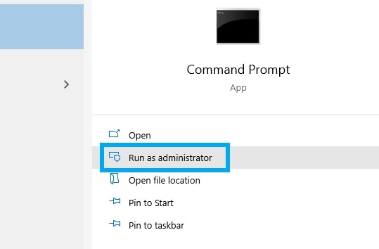 Run command as administrator