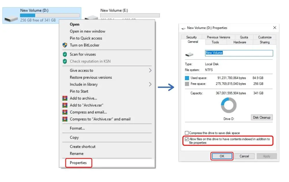 Make sure your hard drive has file indexing enabled