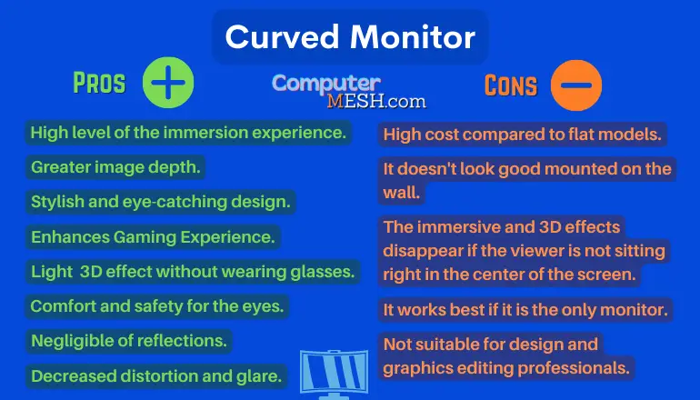 10+ Helpful Pros and Cons of Curved Monitor, (Overall Guide to Curved Monitor).