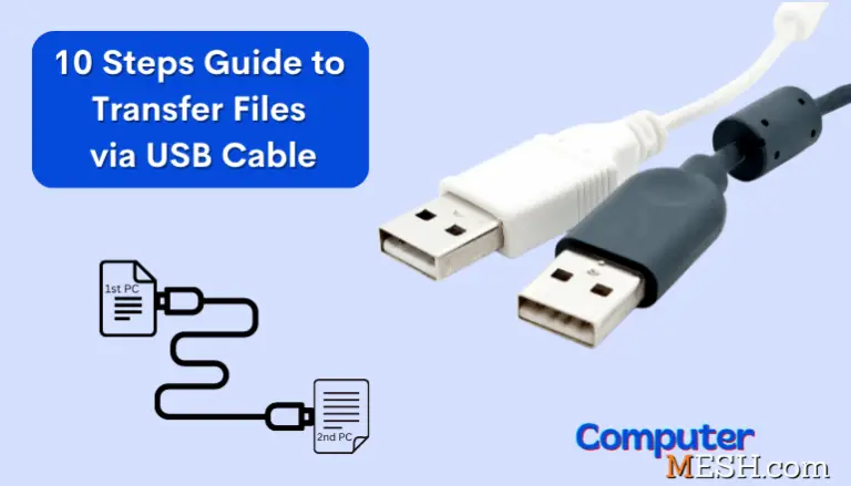 How To Transfer Files From PC To PC Using USB Cable » Step By Step Guide.