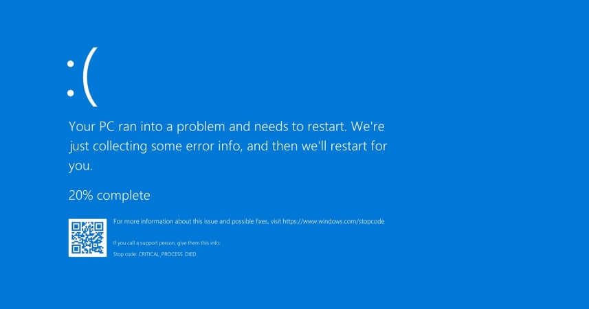 The infamous BSOD or the Blue Screen of Death is a frequent sign citing power supply failure