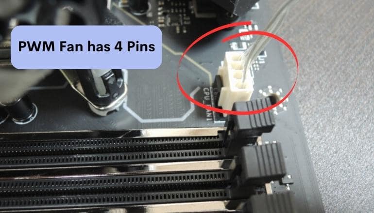 PWM Fan has 4 pins for connection