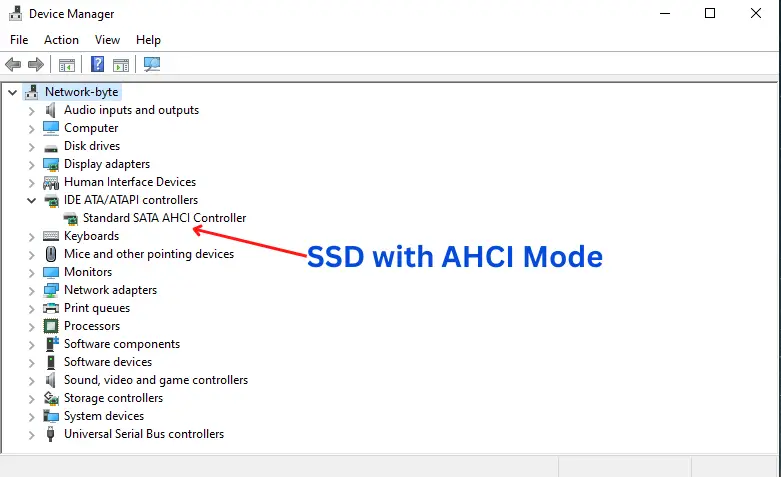 SSD with AHCI Mode