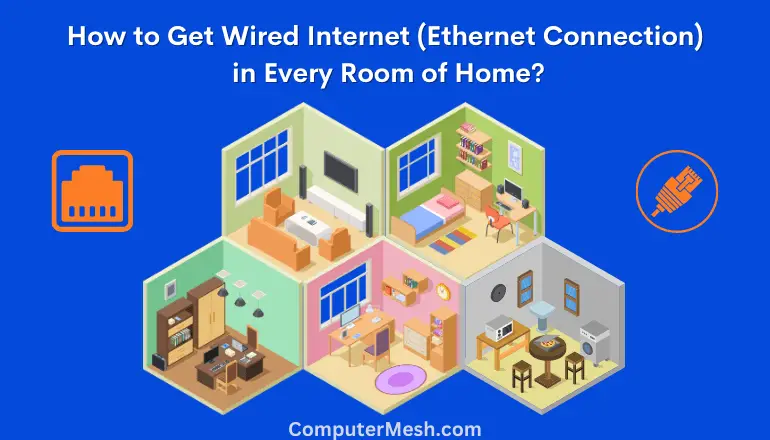 how to get wired internet in another room of House?