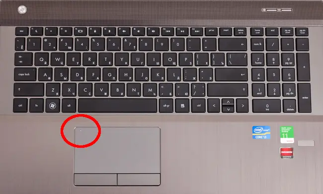 Laptops like HP use touchpad to enable and disable cursor on laptop