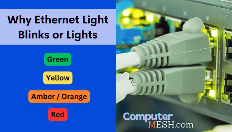 Ethernet Light Blinking (Green, Orange, Red) Explained.