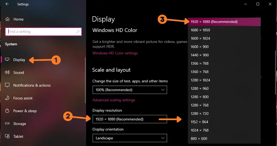 Match the Resolution of the GPU to the Monitor output