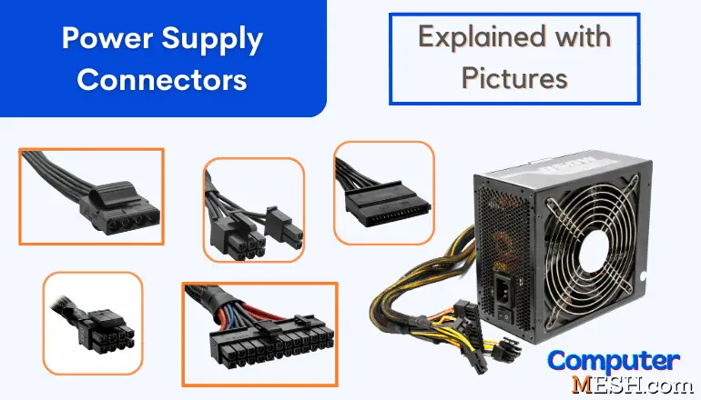Power Supply Connectors Guide How To Connect Power Supply Cables ESAUFF