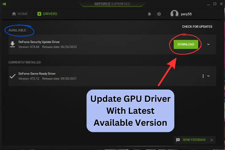 Update Nvidia GPU Driver With Latest Available Version
