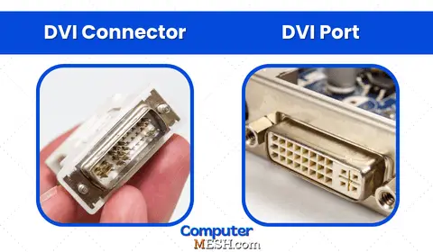 DVI Connector and DVI port image