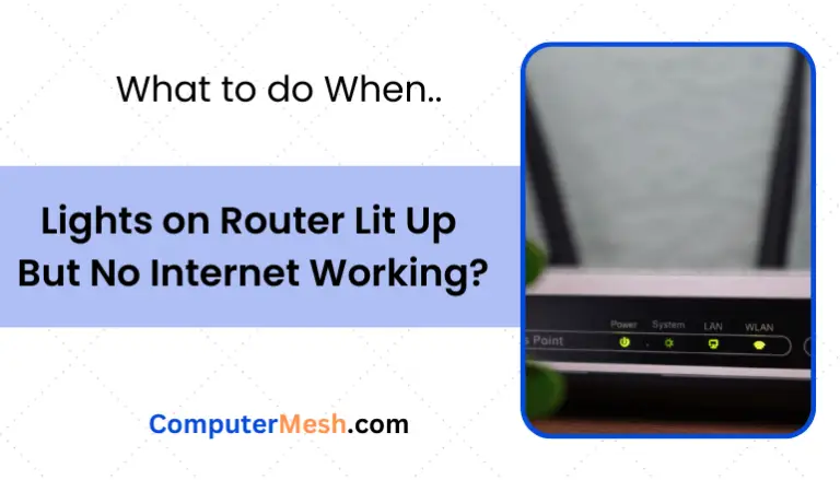 Lights on the Router are on, but the Internet not Working?