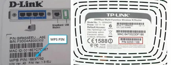 router's 8-digit WPS pin